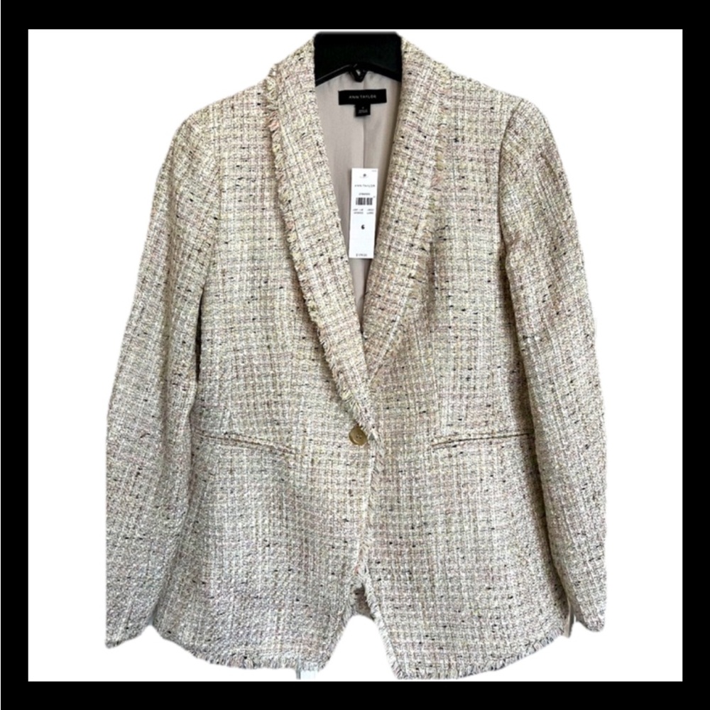 NWT Ann Taylor Tweed Blazer Size 14